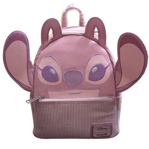 Disney Loungefly Angel Mini Backpack Pink Purple Ears NEW w/ Tags main image 5